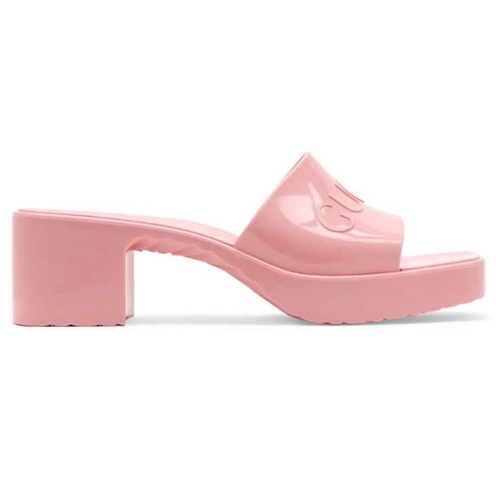 GUCCI embossed logo slides